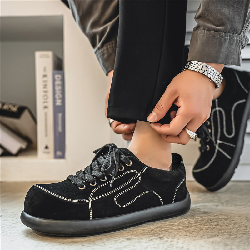 2025 Spring And Summer New Men Free Shipping S Shoes Designer Low Top Thick Bottom Fashion High Quality Leather Casual Multi Functional Sports Skatebo