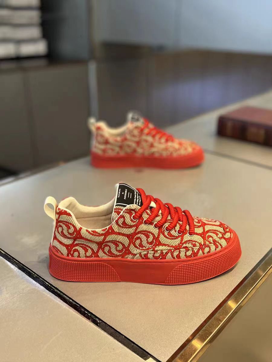 2025 Summer Men s Shoes Fashion Designer New Board Shoes Breathable Fabric Trend Multi Functional Board Weaving Canvas Sports And Leisure Shoes Skateb