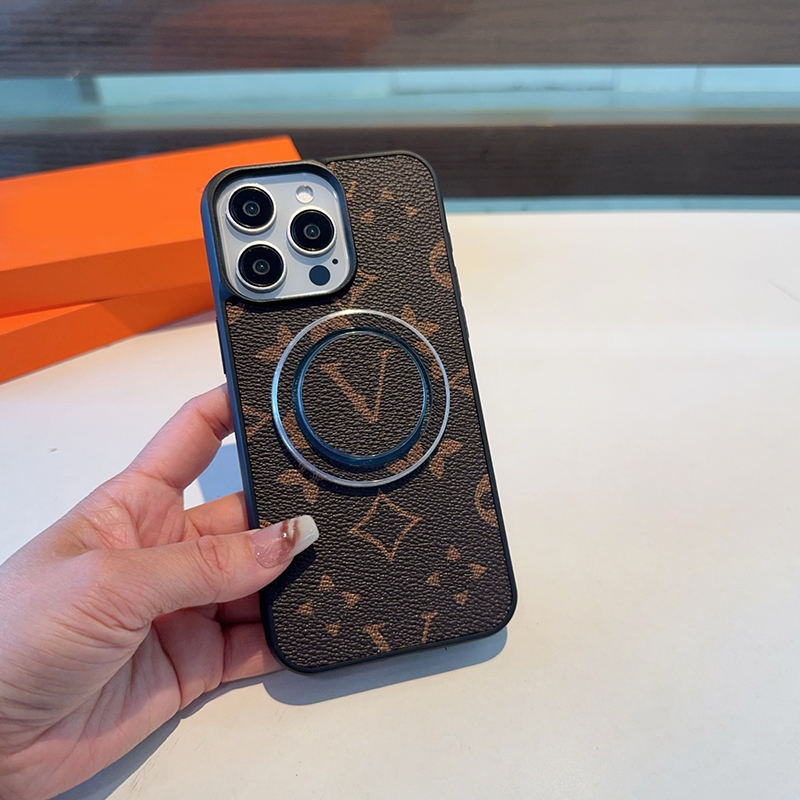 Luxury Designer iPhone Case for iPhone 16 Pro Max/15/14/13 Pro Max Classic phone case strong magnetic bracket phone case Bumper Protective Cover MagSafe dhgate