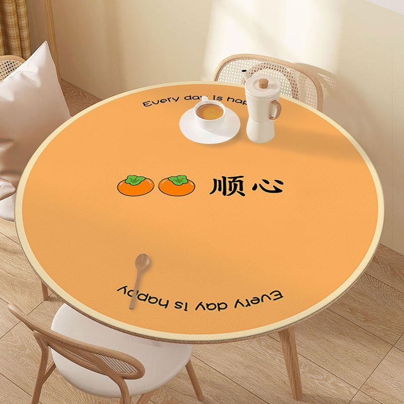 Simple style round waterproond oil-proof cloth bowl plate heat insulation and anti-scalding table mat SSJJ01
