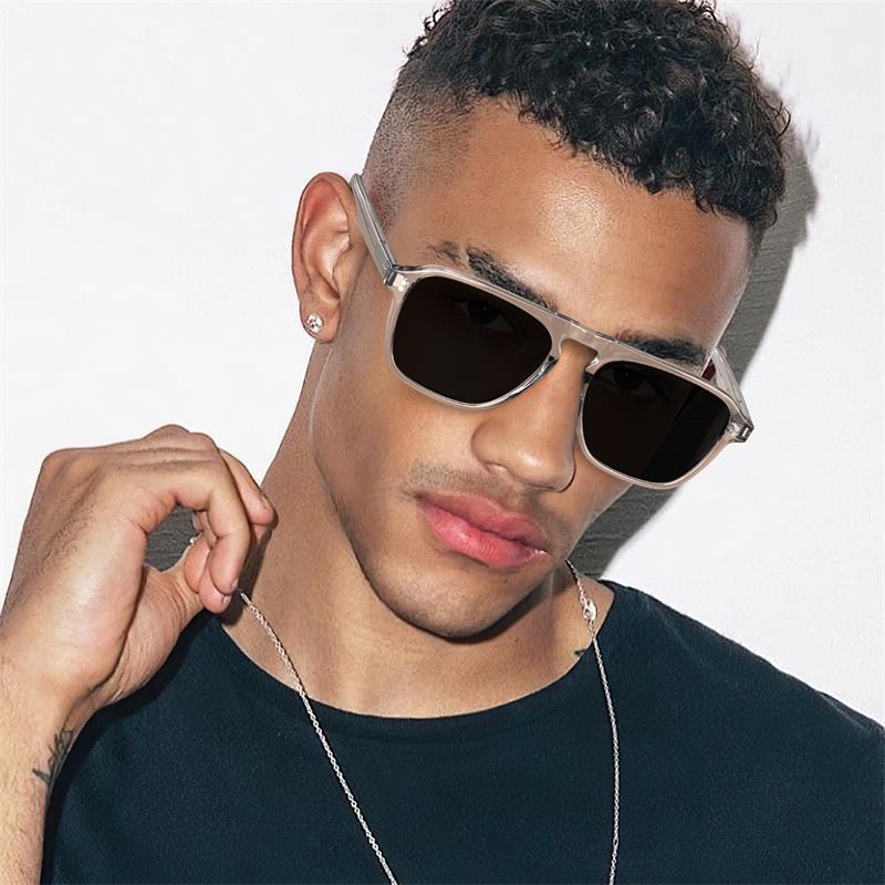 CARFIA Acetate Men's Polarized Sunglasses - Designer Tortoiseshell Frame, UV Protection, Stylish Design