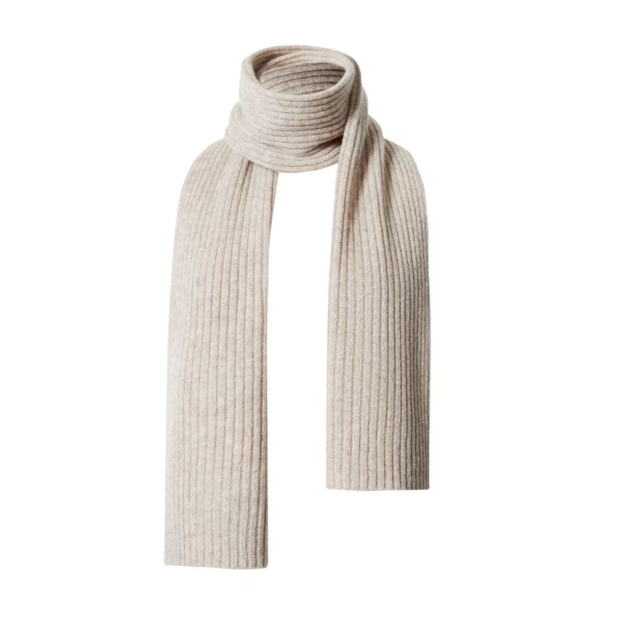 K090 100% wool scarf solid color versatile men and women new winter warm knitted neck warm thick shawl