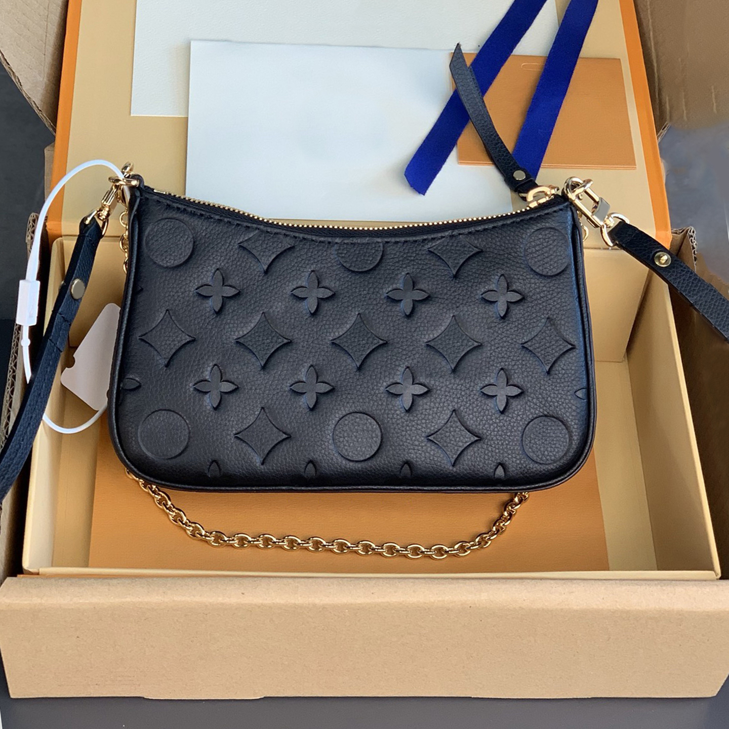 Designer Bag Shoulder Bag Easy Pouch On Strap Fashion Women Wallet With Chain Emed Letters Old Flower Handbags Floral Brand Lady Messenger Purse 03