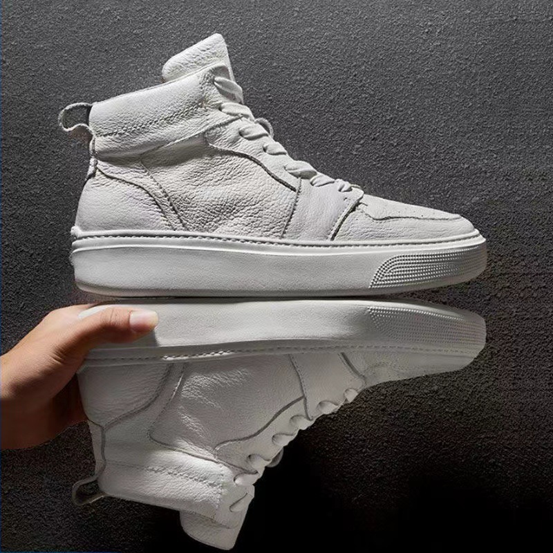 Summer Men S White Shoes New Designer Fashionable Trendy Versatile Outdoor Free Shipping Sports Thick Soled Casual Board Running Skateboarding