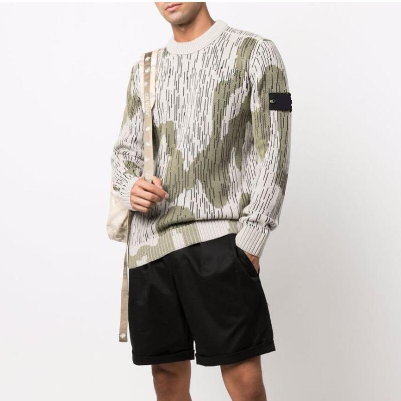 Camouflage mixed yarn sweaters outdoor casual men pullover Autumn Winter warm tactical sweaters size M-XXL hight quality