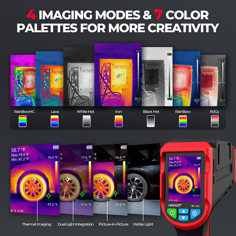 Noyafa NF-521 handheld Infrared Thermal Imager -20~400°C HD Digital Thermograph Camera 320 x 240 pixels Thermal imaging detector