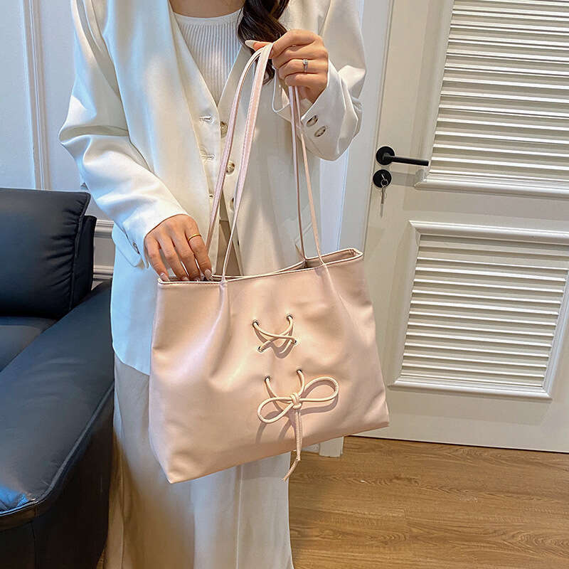Women's Bags Women's Bags Sweet bow underarm big for women new trendy single shoulder tote bag, stylish large capacity commuting bag