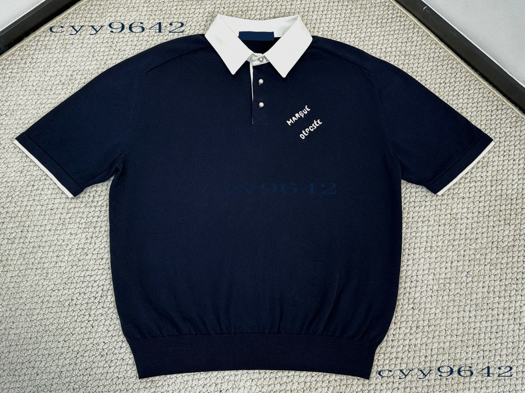 Men's Plus Tees & Polos t-shirts fashion Round neck embroidered and printed polar style summer wear with street pure cotton r2223f