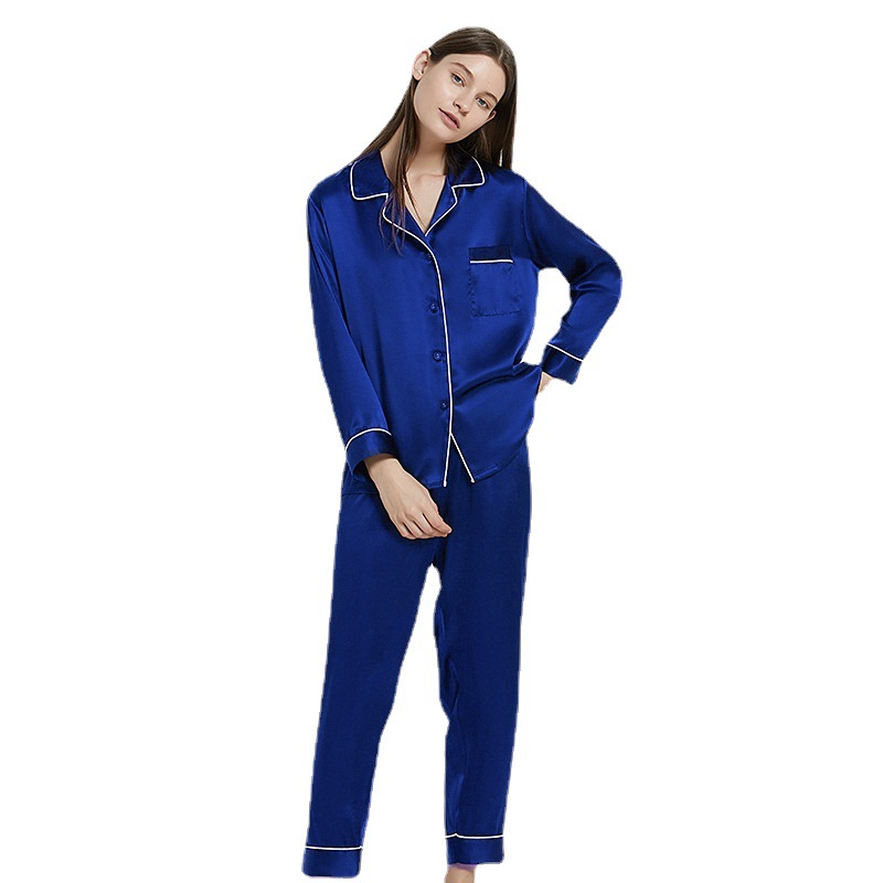 X155-Gentle women's floral pure cotton yarn loose double-layer gauze home clothes pajamas set autumn long sleeve home wear
