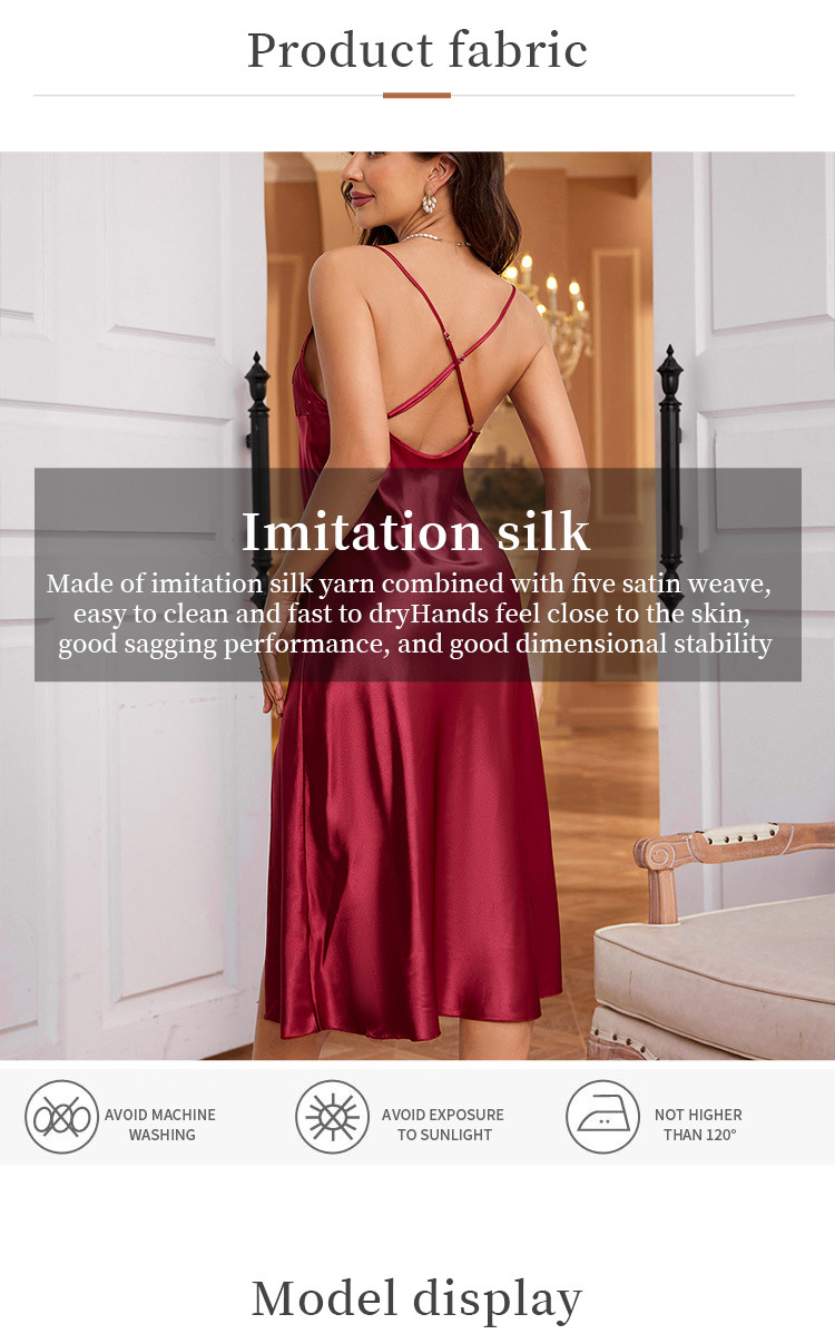 Summer-Ready Amorous Interest Undergarment - Luxurious European Style Women's Sleep Skirt and Panties Combo