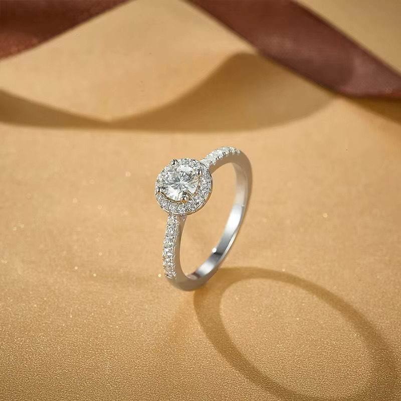 Popular Design Moissanite Eternity Ring Sterling Sier Engagement Womens Wedding With High Quality