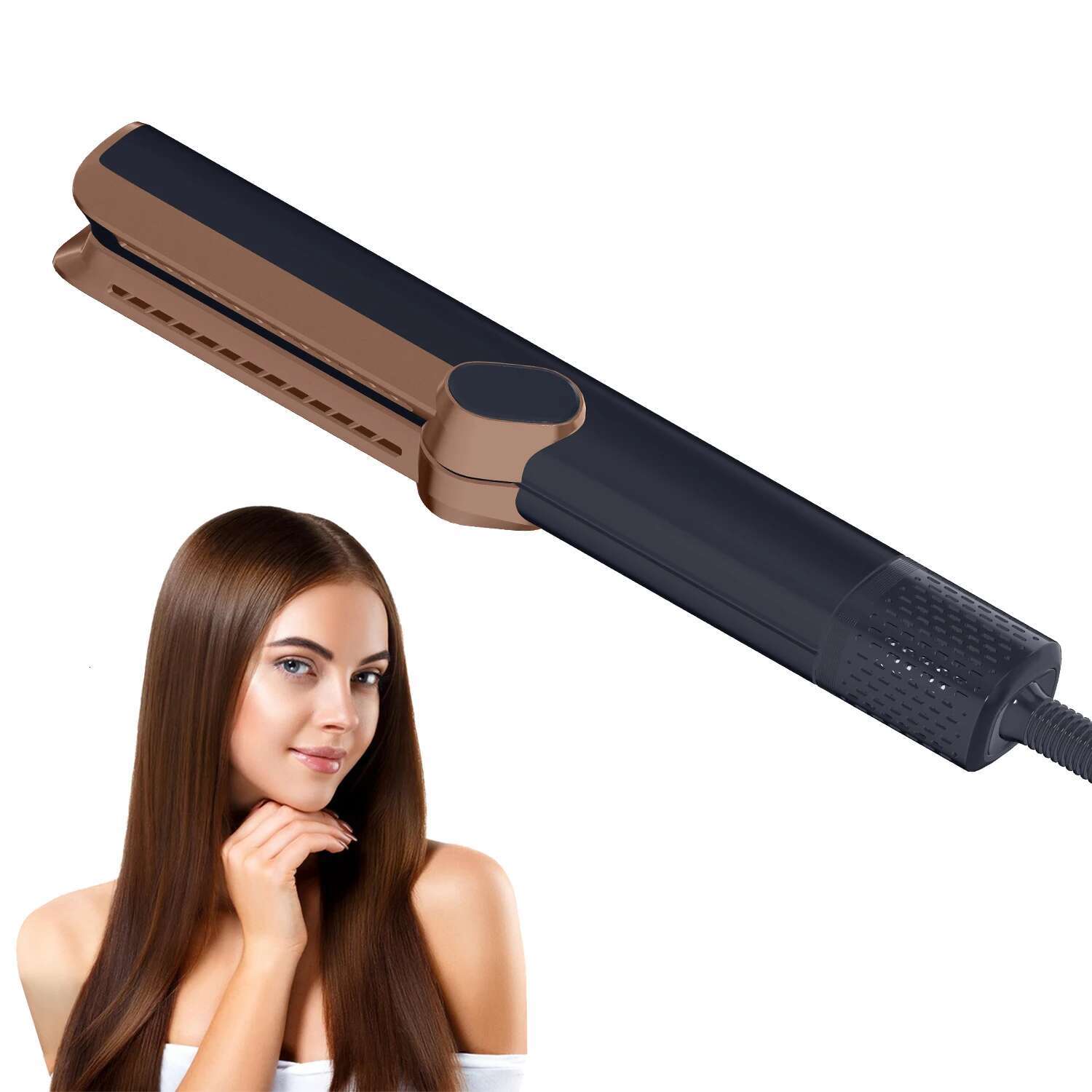 NEW Airw Flat Iron 5 In 1 Airstrait Straightener Hair Dry And Straight Hot Air Dryer X250923
