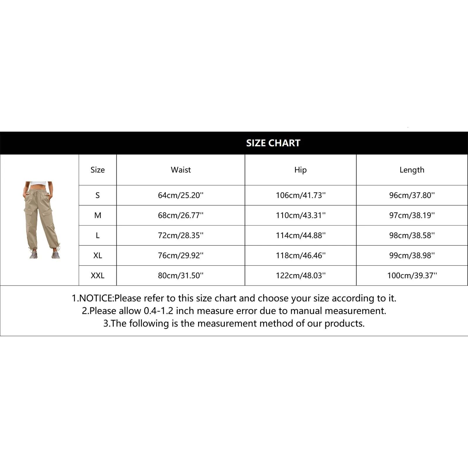 Womens casual street loose pants set loose waistband loose drag cargo Grunge High Street USA 250305