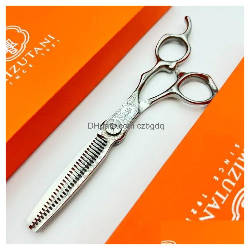 Hair Scissors Mizutani Professional Reverse Blade Thinning Shears 440C Steel A Barbers Tool For Cutting 6Inch7Inch 240808 Drop Deliver Otj9K S2563