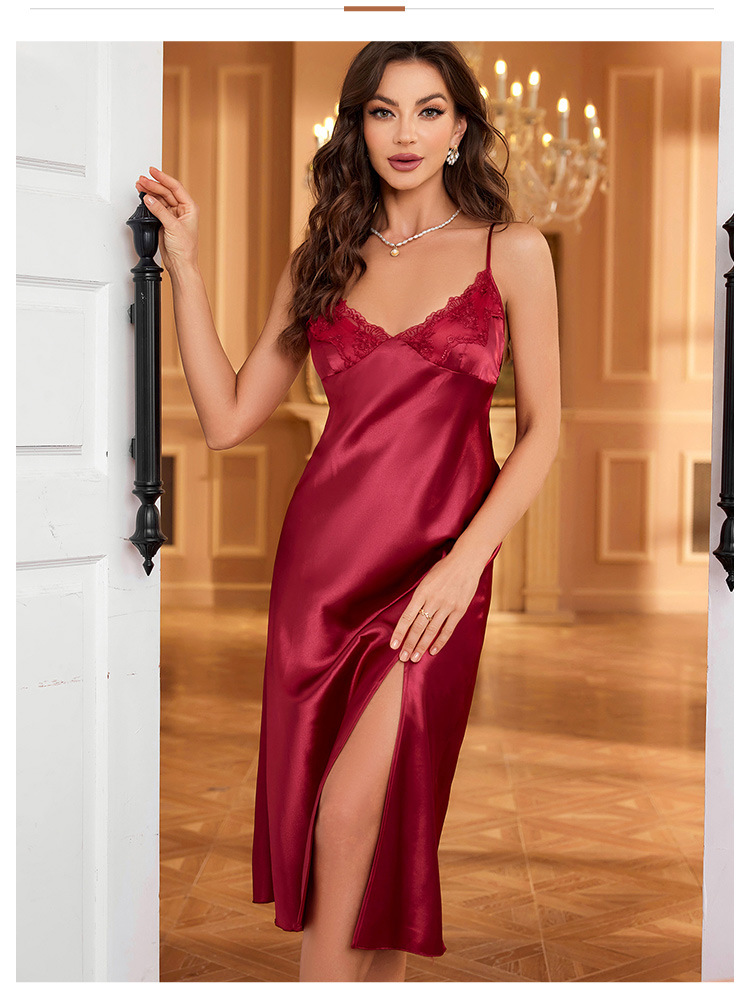 Summer-Ready Amorous Interest Undergarment - Luxurious European Style Women's Sleep Skirt and Panties Combo