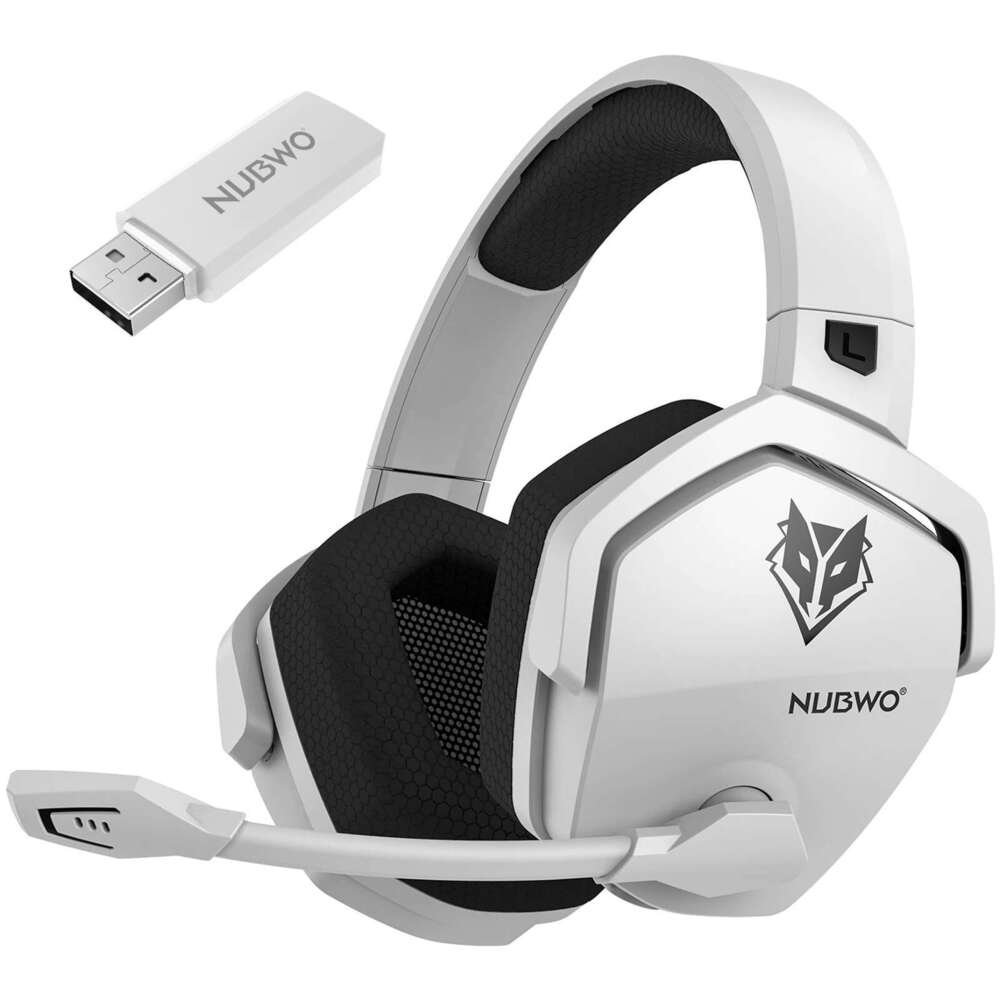 NUBWO G06 2.4G Dual Wireless Headset 5ms Low Latency 7.1 Surround ENC Mic For PC PS4 PS5 Gaming Bluetooth Headphones