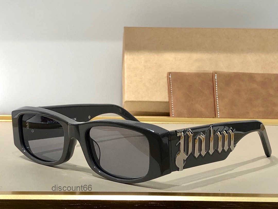 classics Palm sunglasses female designer rectangular board thick frame glasses male decorative angles sunglasses with box