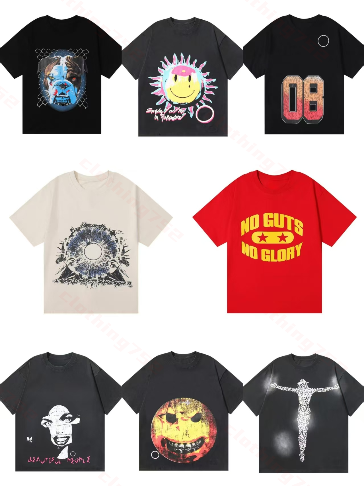 shirt mens designer t shirts clothe mens tshirt top quality trendy brands logo letter printed summer new mens and womens loose retro short sleeved tshirt Size S-XL