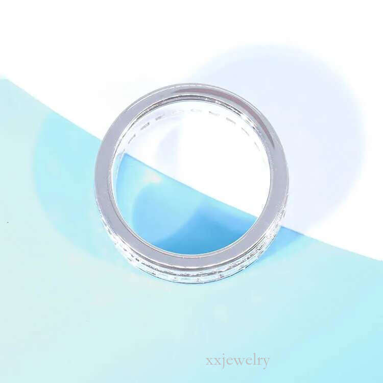 Fashion Design Solid Sier With iced out GRA Round Moissanite dia For Mens Hiphop Rings