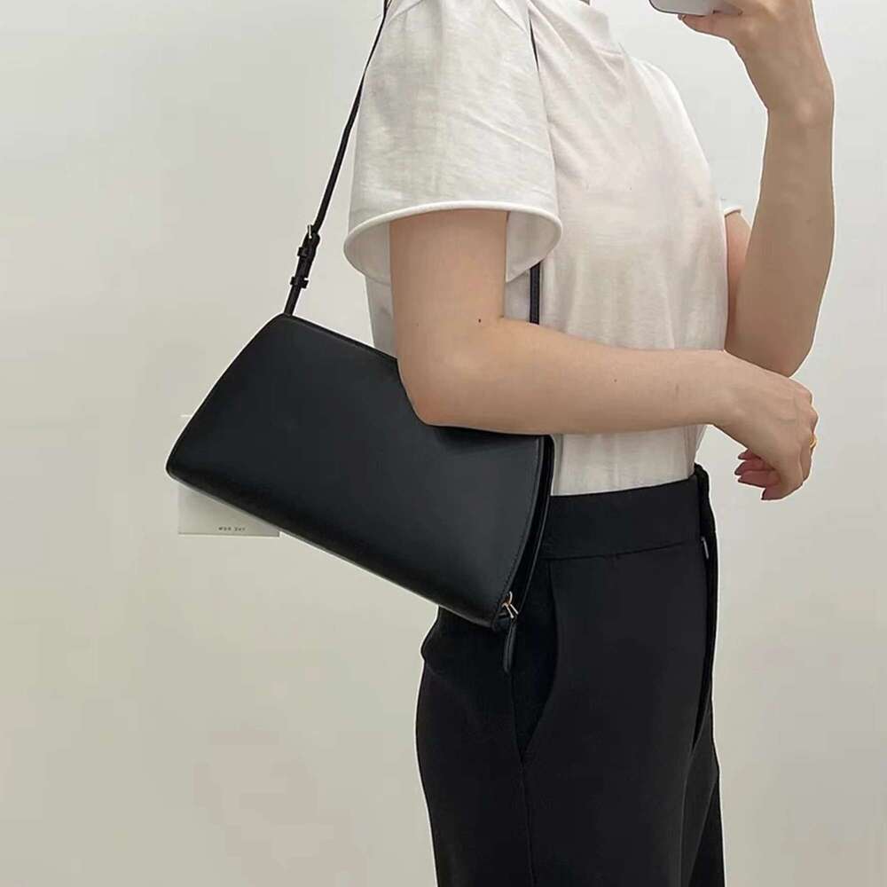 Cow Genuine Leather Underarm Shoulder Bag Classic Solid Color Hobos Handbag For Women Fashion Shopping Phone Purse