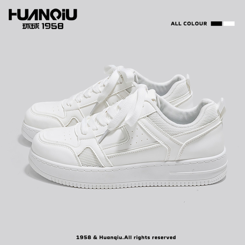 2025 Summer White Shoes Men s Shoes New Fashionable Designer Original Simple Thick Soled Board Shoes Multi Functional Outdoor Leisure Sports Shoes Tra