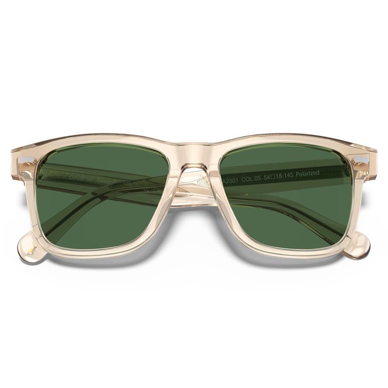 CARFIA Retro Acetate Polarized Sunglasses for Men UV Protection with Embossed Pattern Wire Core