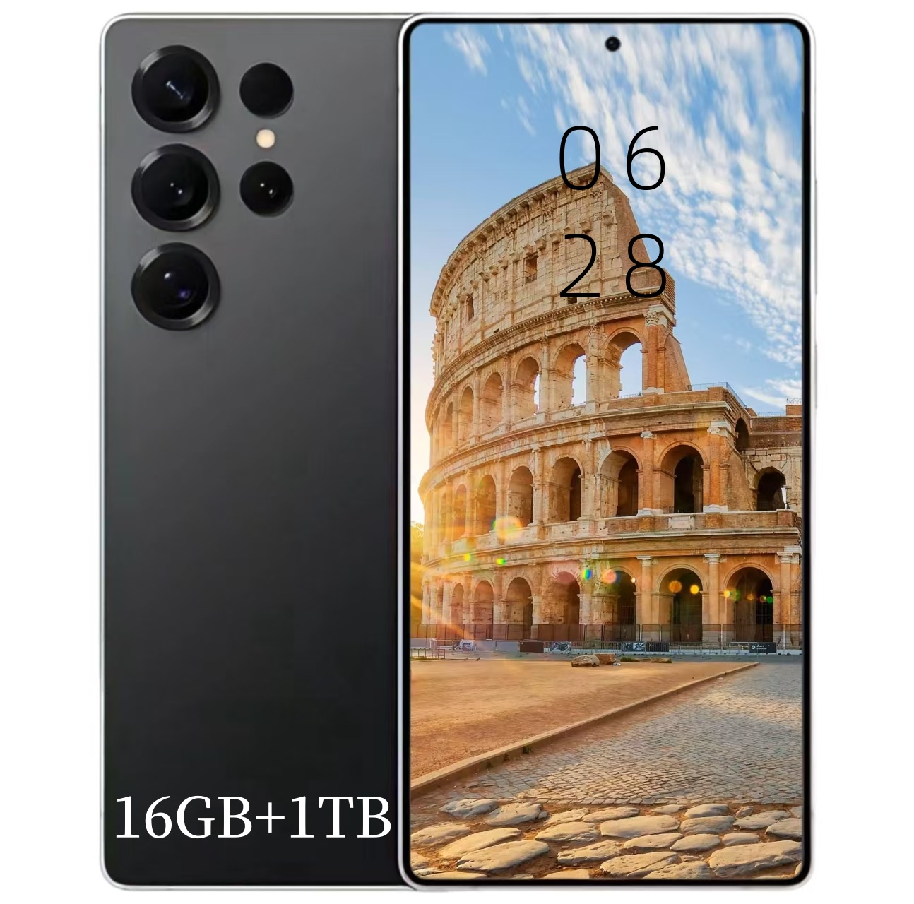 6.8-inch S25 S24 ultra-smart 5G phone Unlock touch screen Local warehouse dual SIM Dual fingerprint face recognition HD display GPS 1TB English global phone