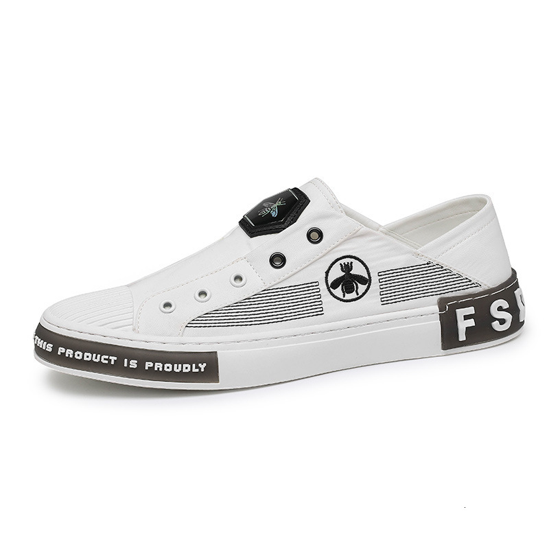 2025 Summer New Men S Casual Canvas Board Fashion Designer Light Luxury Shoes Multi Functional Pedal Little Honey White Outdoor Free Shipping Non Spor