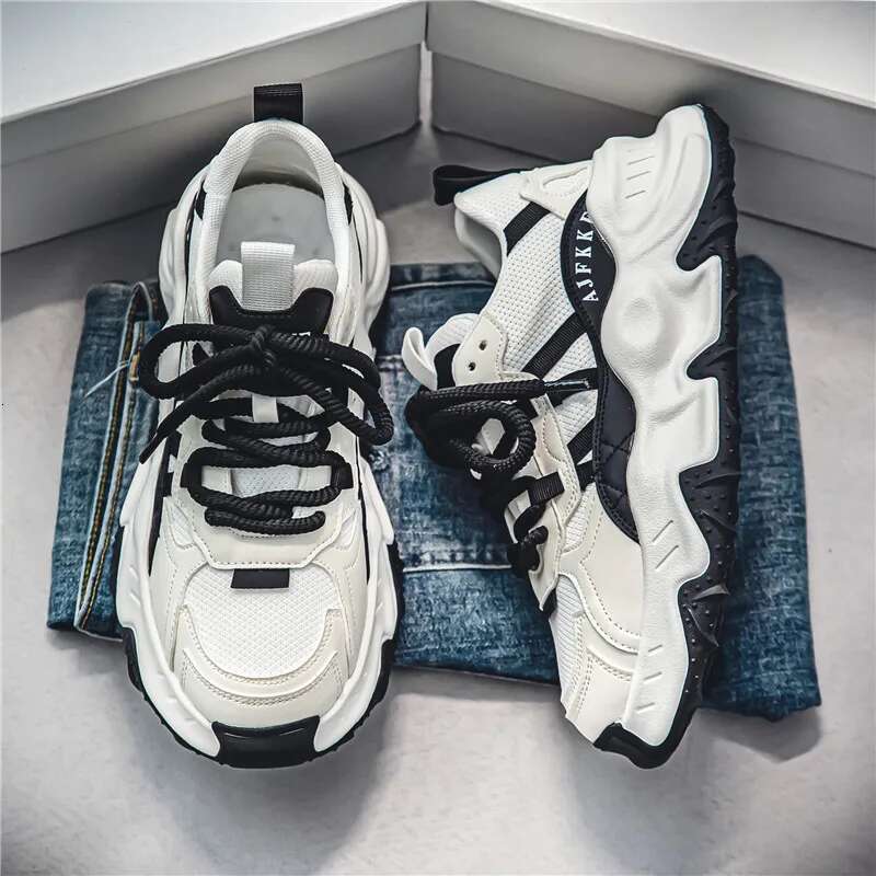 Men S Running Shoes 2025 Free Shipping Summer New Sports Thick Soled Casual Board Fashionable Trendy And Comfortable Skateboard