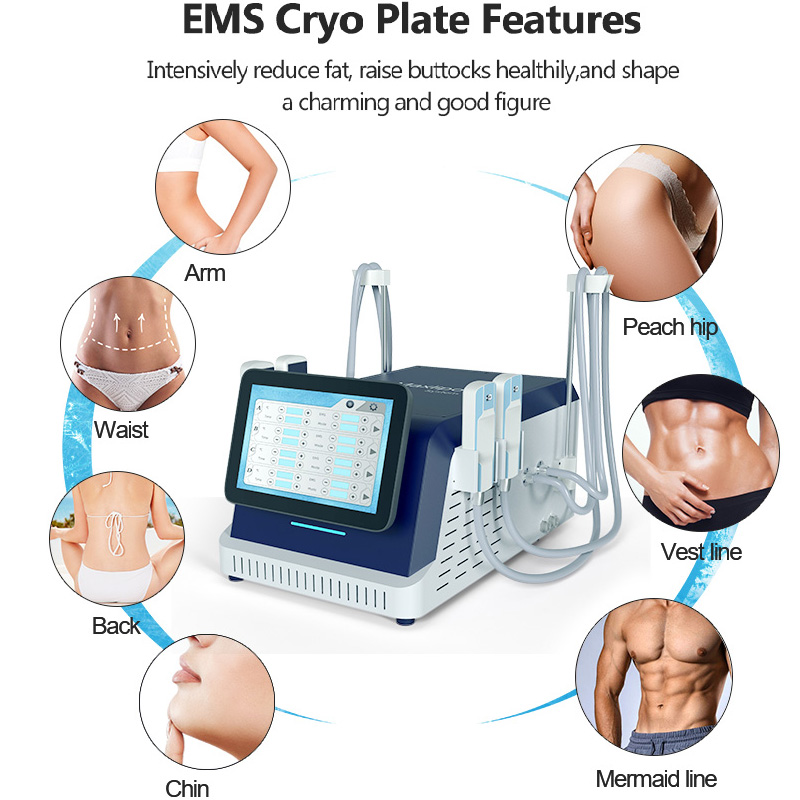 Portable ems slimming fat dissolve cryotherapy machine hiemt tightening muscle emslim body cryolipolisis machines 2 in 1
