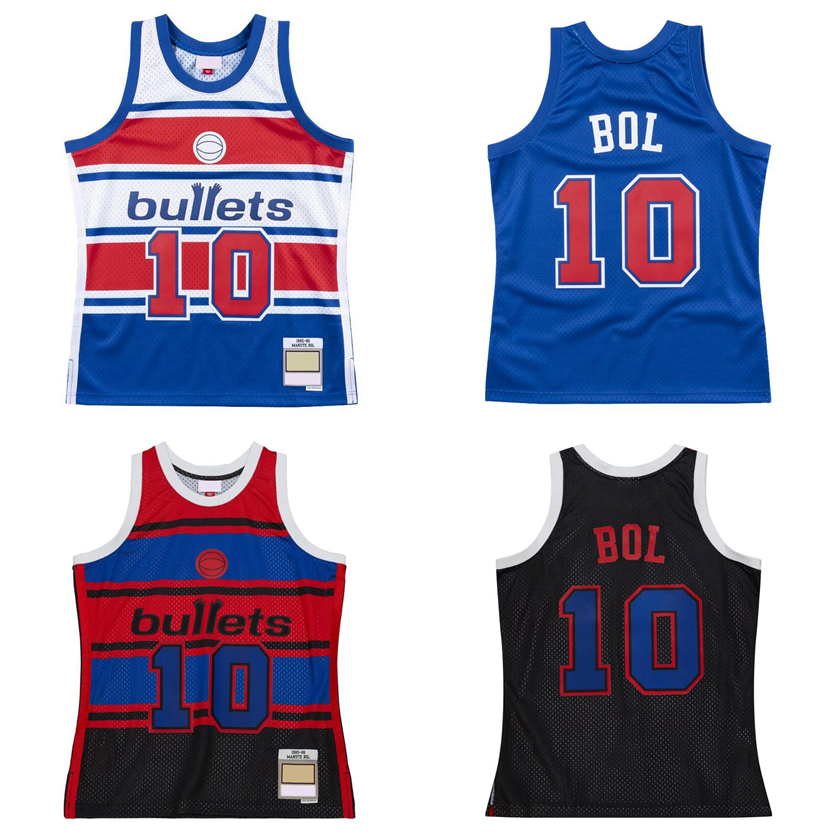 Men's Manute Bol Basketball Jerseys 1985-86 mesh Hardwoods classic retro jerseys Women Youth S-6XL