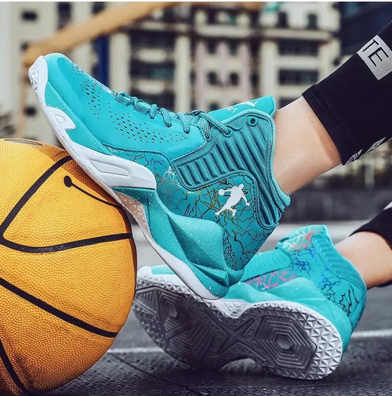 Sale Men's Brand Basketball Shoes Fashion Purple Basketball Sneakers Men Women Training Sport Boots Kids Adult Athletic Shoes Z 3.7-1