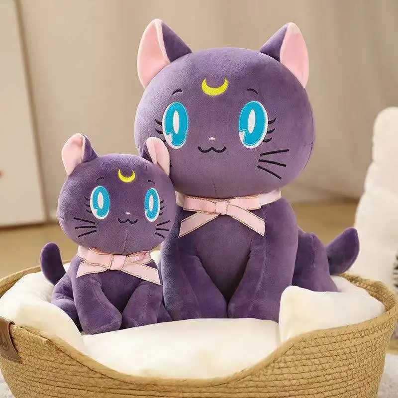 25CM Kawaii Sailor Moon Plush Toy Moon Cat Moon Hare Cute Girl Heart Filled Anime Doll Gift Home Bedroom DecorationT250310