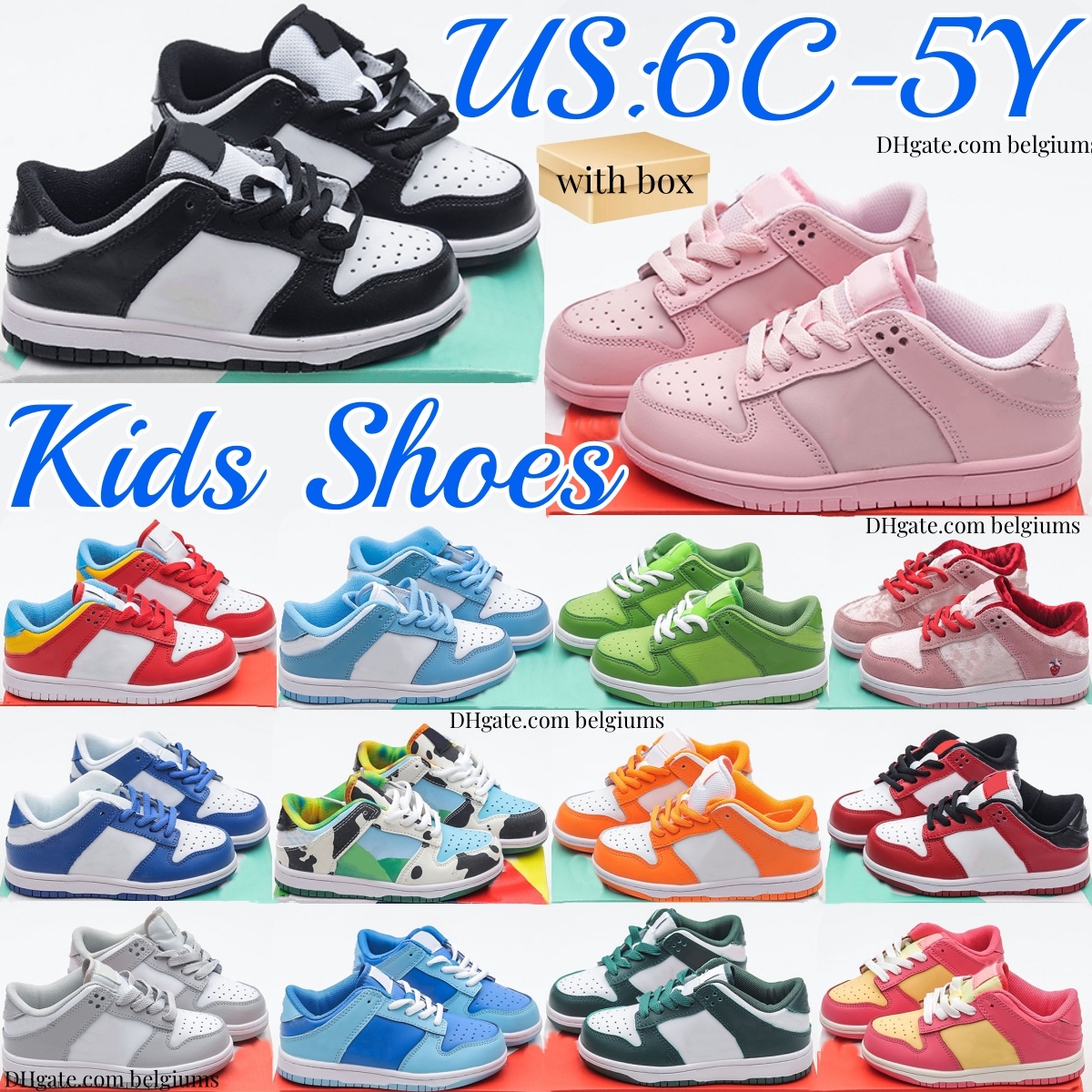 Kids Shoes Low Sneakers designer toddlers Chunky youth baby trainers black pink kid shoe White Children boys girls Sneaker Chlorophyll Chicago Kentucky Coast