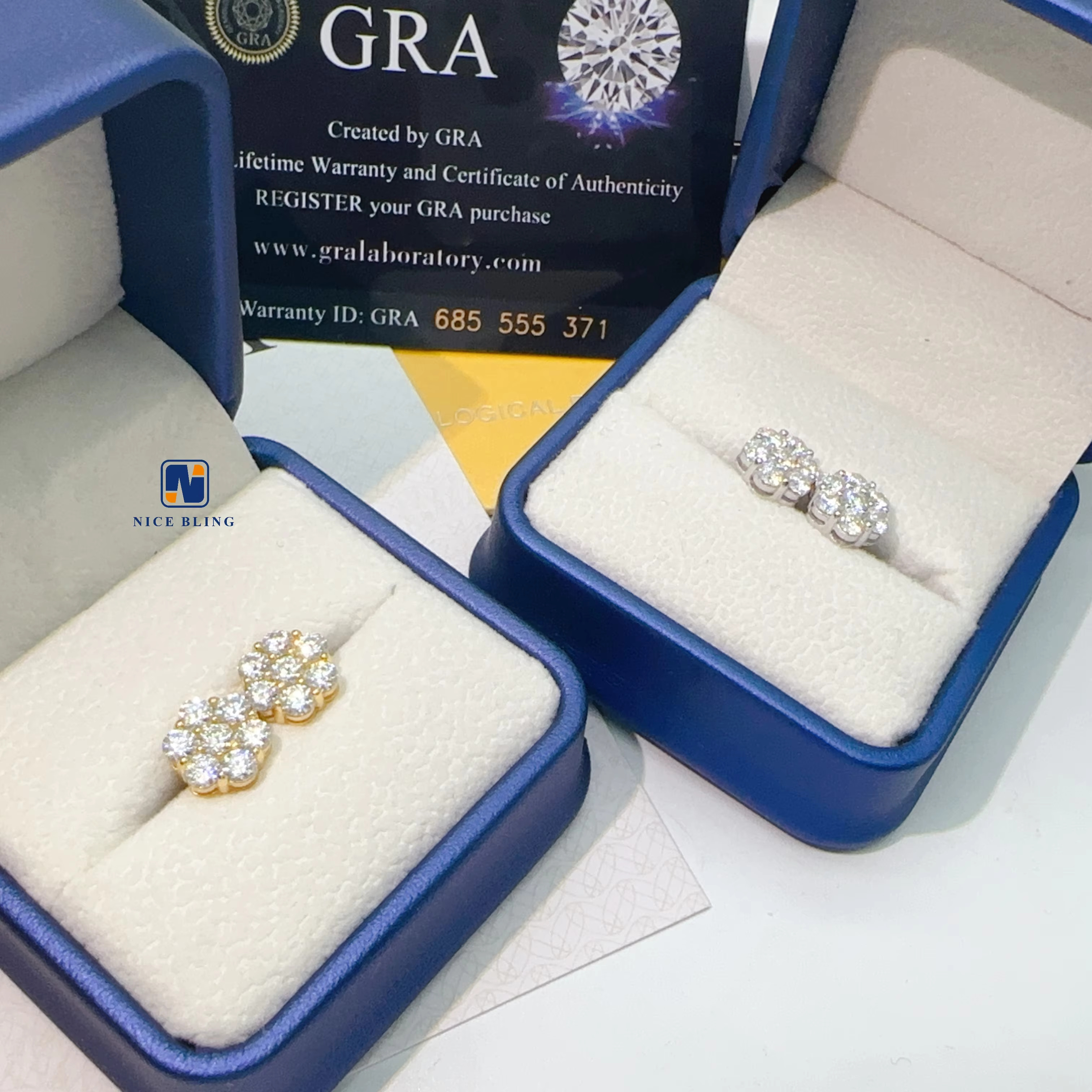 Iced Out Jewelry Screw Back Lab Diamond Earrings 925 Hip Hop Diamond Earrings 14k 18k Flower Moissanite Stud Earring