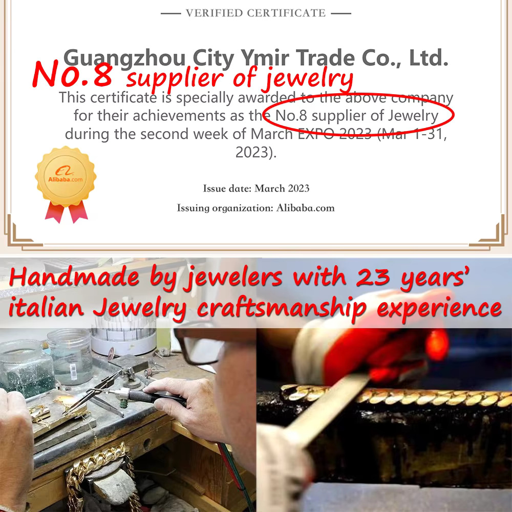 Custom Design Cadena Cubana Italian Handmade Real 10K Yellow Gold Solid Miami Cuban Link Necklace Luxury Hip Hop Men Jewelry