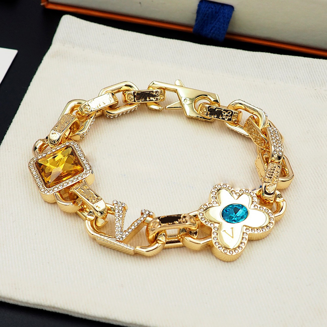 Designer bracelet luxury bracelets designer for women gemstones solid colour with diamonds design revolve hard body bracelet Christmas gift jewelry very nice