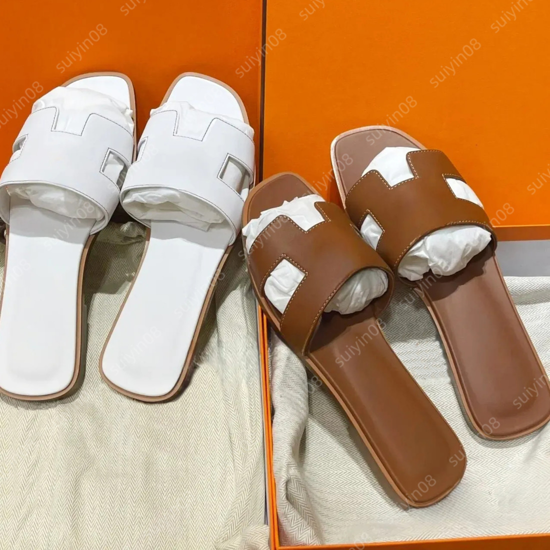 Oran Designer Slippers Slides Classic Flat Heel Summer Rubber Flip Flops Leather Slippers Womens Shoes Sexy Sandals Large Big Crocodile Sandal Flat Shoes 35-42 038