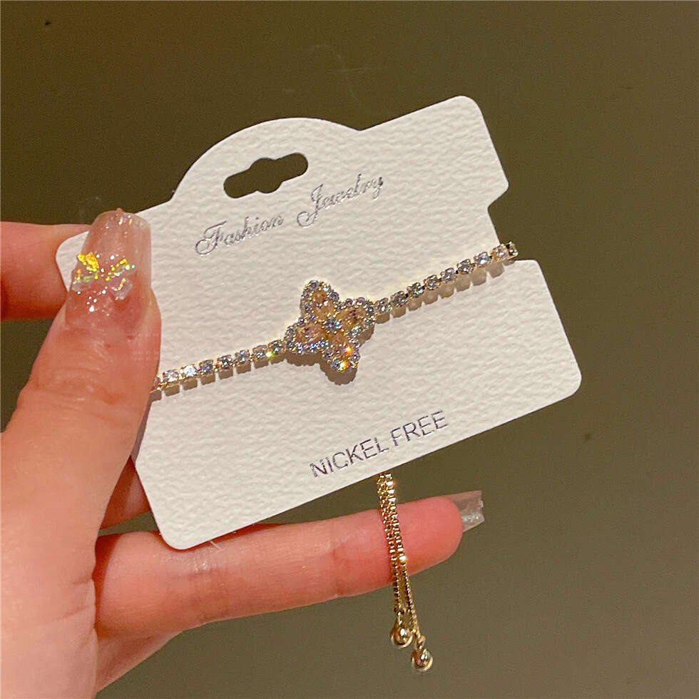 designer Sparkg Star River wer with Advanced Sense, Sweet and Exquisite Starry Sky, Light Hand Rope, Ins Wind Jewelry Bracelet