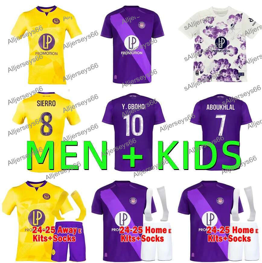 24 25 Club Toulouse Printed Soccer Jerseys Maillot De Foot 2024 2025 NICOLAISEN BABICKA Y.Gboho SIERRO ABOUKHLHL CISSOKO DALGA CASSERES Men Football Soccer Uniform