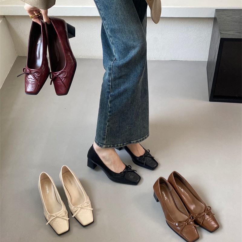 Toe Flat Loafers Ninjas Soft Sole Casual Mule Shoe Fall Retro Comforts Mary Jane Pumps Fashions Ballet Shoes 241101