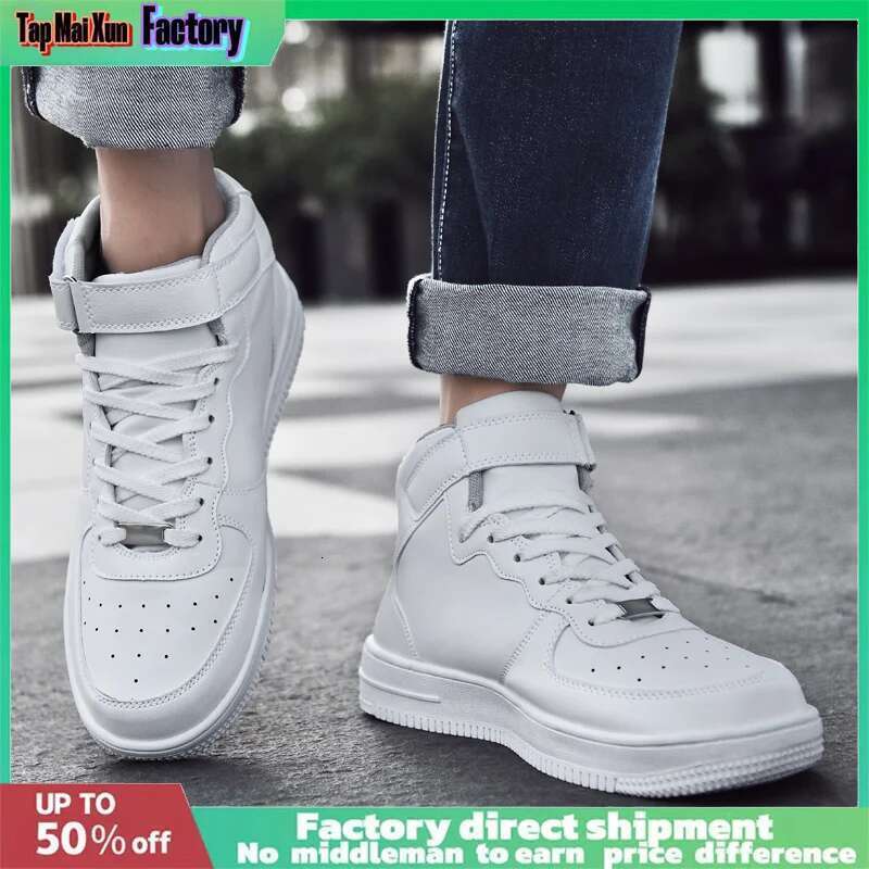 New Couple Board shoes Men Women Fashio n Air Forc e No.1 High-top Teenagers Skateboard Shoes Unisex Casual Light Nonslip Sneakers