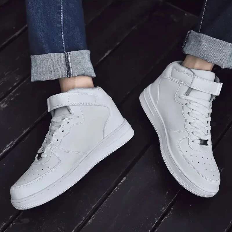 High Top Spring Autumn Wear Comfortable Protection Support Flat Non-slip New Couple Men's a nd Women 's Board Shoes