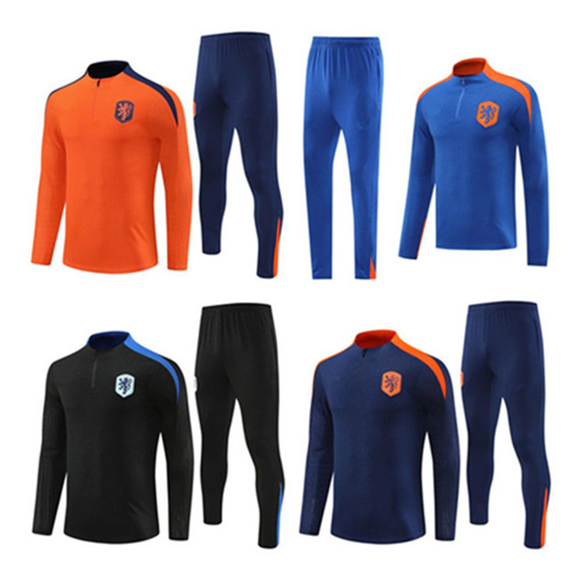 2024 2025 Netherlands BERGKAMP Football tracksuits soccer tracksuit Training Suit MEN Kids kit 24 25 NetherlandsBERGKAMP Sportswear Survatment Chandal Se 22