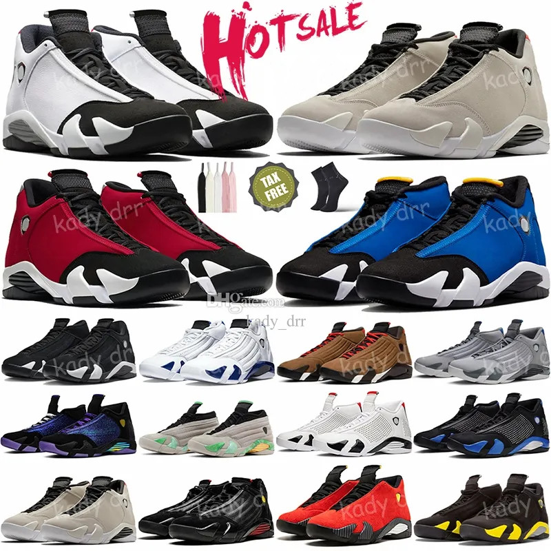 14S Men Basketball Shoes 14 Black Toe Reverse Ferrar Ginger Gym Red Hyper Royal Last Shot Candy Cane Thunder Red Man Sport Trainer Sneakers