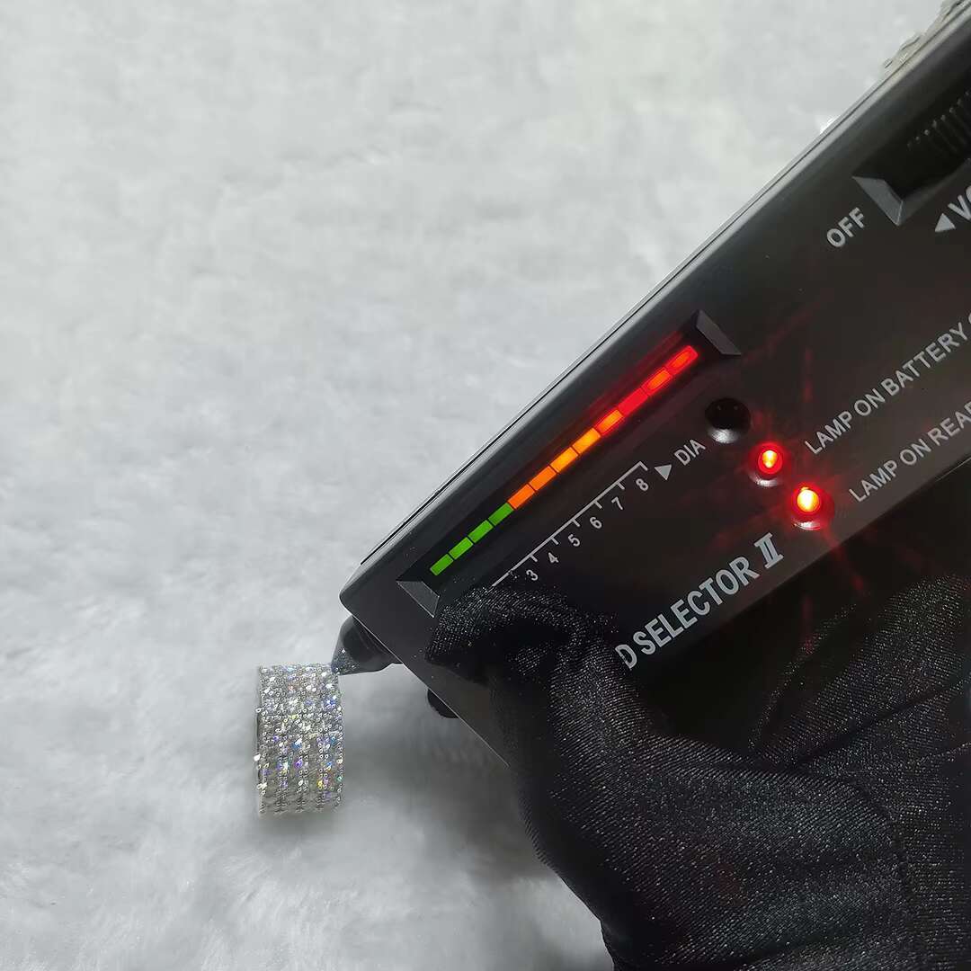 Moissanite Sterg Sier Custom JewelryVVS Lab Dia Hip Hop Heart Ring