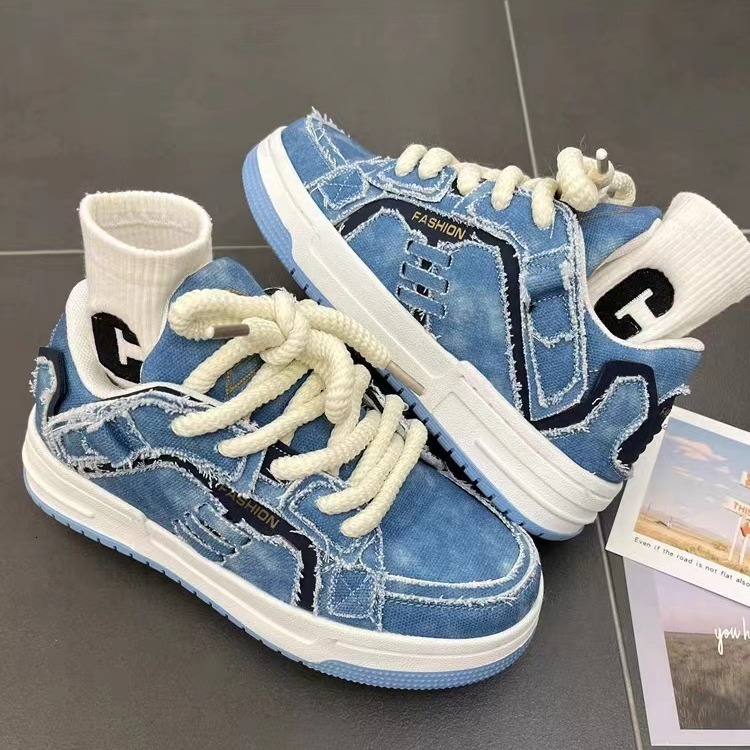 2025 Men Free Shipping S New Hip Hop Style Broken Cowboy Splicing Training Shoes Unique Niche Fashion Designer Popular Sports Board Outdoor Skateboard