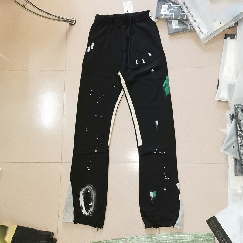 Vintage Distressed Casual Sweatpants Splatter Print Flare Joggers Men Women Streetwear Trendy Hip Hop Artistic Ink Comfort Fit Street Fashion Trousers 23fw
