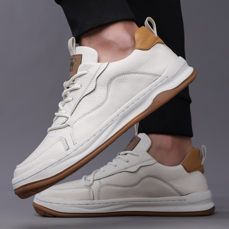 2025 Summer New Men s High quality Cowhide Sole Anti Slip Fashion Designer Popular Board Shoes Outdoor Casual White Shoes New Trend Skateboard Shoes J