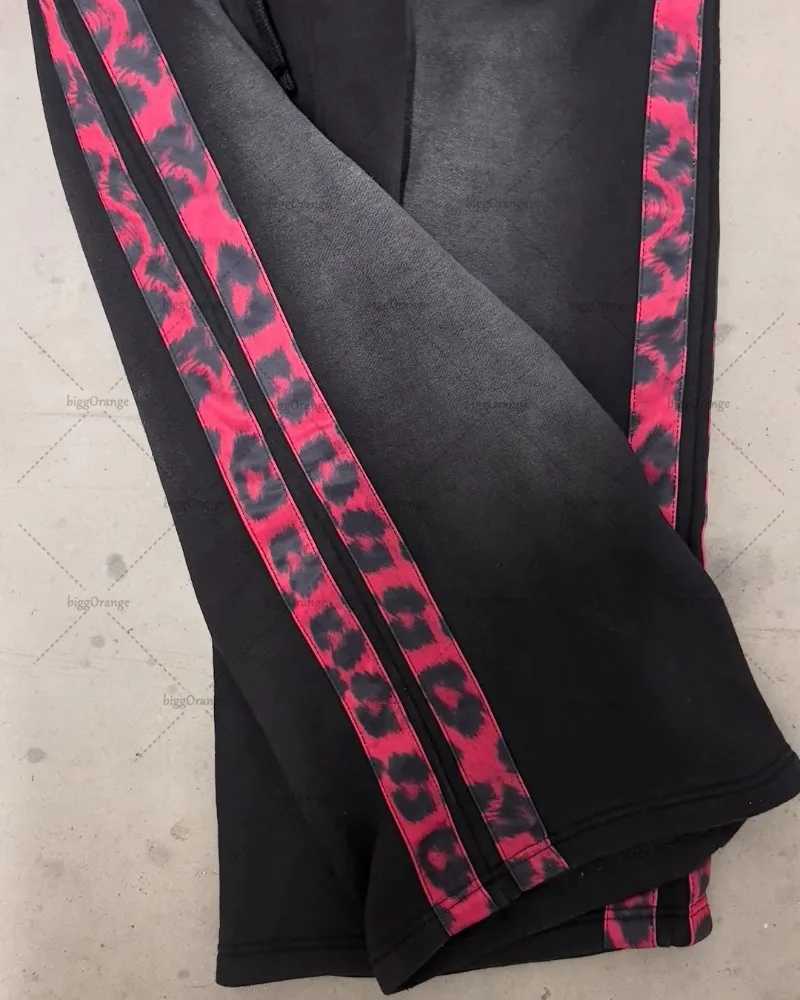 New America Y2K Harajuku Casual Loose Trouser Mens Street Hip Hop Retro Gothic Fashion Edition Straight Wide Leg Pants WomensT250319
